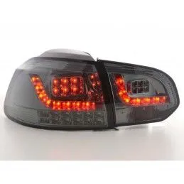 Kit feux arrières LED VW Golf 6 type 1K 2008 à 2012 noir avec clignotants LED, Volkswagen