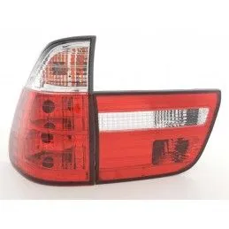 Jeu de feux arrière BMW X5 type E53 Z33 98-03 rouge / blanc, Bmw