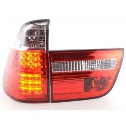 Kit feux arrière à LED BMW X5 type E53 98-02 clair / rouge, Bmw