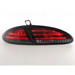 Kit feux arrières LED Seat Leon type 1P 05-09 rouge / noir, Seat