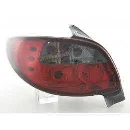 Kit feux arrières Peugeot 206 type 2 *** 98-05 noir / rouge, Peugeot