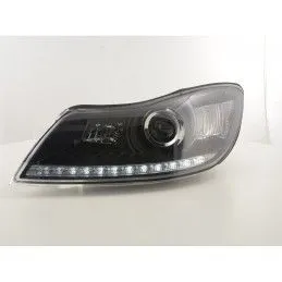 Phare Daylight LED DRL look Skoda Oktavia à partir de 2009 noir, Skoda