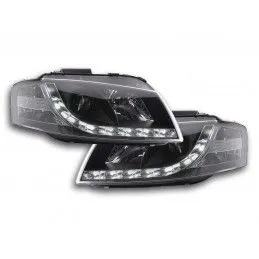 Phare Daylight LED feux de jour Audi A3 type 8P 03-08 noir, Audi