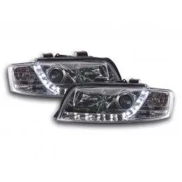 Phare Daylight LED DRL look Audi A4 type 8E 01-04 chrome, Audi