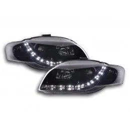 Phare Daylight LED DRL look Audi A4 type 8E 04-08 noir, Audi