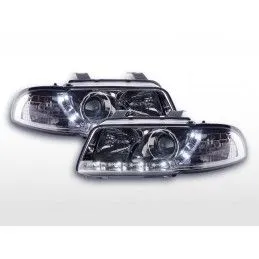 Phare Daylight LED DRL look Audi A4 type B5 95-99 chrome, Audi