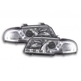 Phare Daylight LED DRL look Audi A4 type B5 99-01 chrome, Audi