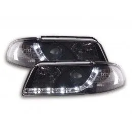 Phare Daylight LED DRL look Audi A4 type B5 99-01 noir, Audi