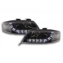 Phare Daylight LED DRL look Audi A6 type 4B 97-01 noir, Audi