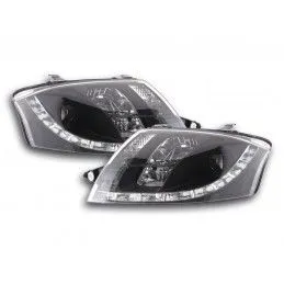 Phares Daylight LED feux de jour Audi TT type 8N 98-06 noir, Audi