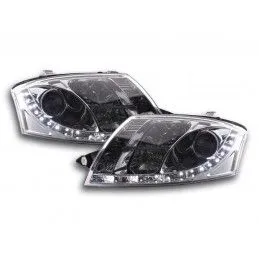 Phare Daylight LED DRL look Audi TT type 8N 99-06 chrome, Audi