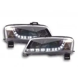 Phare Daylight à LED DRL look Fiat Stilo 3 portes. Type 192 01-07 noir, Fiat