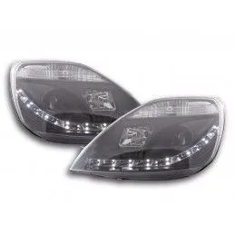 Phare Daylight LED DRL look Ford Fiesta type MK6 03-07 noir, Ford