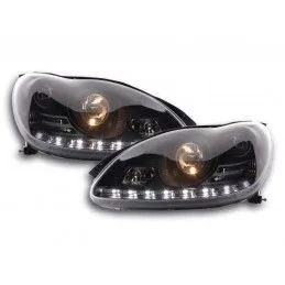 Phare Daylight LED DRL look Mercedes Classe S W220 02-05 noir, Mercedes