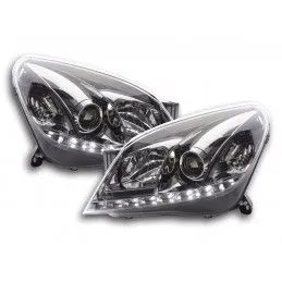 Phare Daylight LED DRL look Opel Astra H chrome, Opel