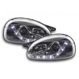 Phare Daylight LED DRL look Opel Corsa B 94-00 chrome, Opel