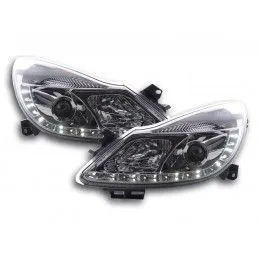 Phare Daylight LED DRL look Opel Corsa D 06- chromé, Opel