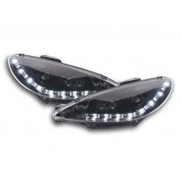 Phare Daylight LED Feux Diurnes Peugeot 206 Type S16 98- Noir, Peugeot