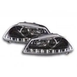 Phare Daylight LED DRL look Seat Ibiza type 6L 03-08 chrome, Seat