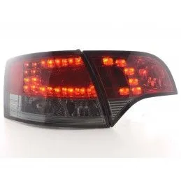 Kit feux arrières à LED Audi A4 Avant type 8E 04-08 rouge / noir, Eclairage Audi