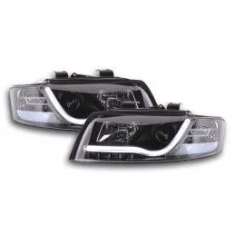 Phare Daylight LED DRL look Audi A4 type 8E 01-04 noir, Eclairage Audi