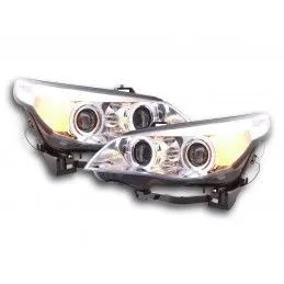 Phares pour BMW Série 5 E60 / E61 03-07 chrome, Eclairage Bmw