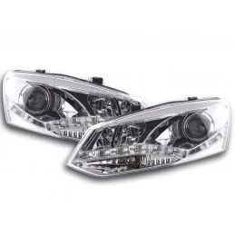 Phare Daylight LED DRL look VW Polo type 6R 2010- chrome, Eclairage Volkswagen