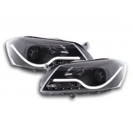 Phare Daylight LED DRL look VW Passat B7 3C 10- noir, Eclairage Volkswagen