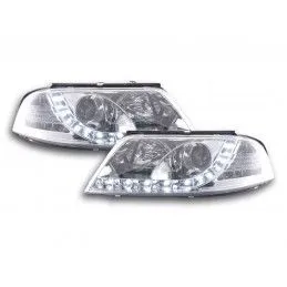 Phare Daylight LED look DRL VW Passat type 3BG 00-05 chromé pour conduite à droite, Eclairage Volkswagen