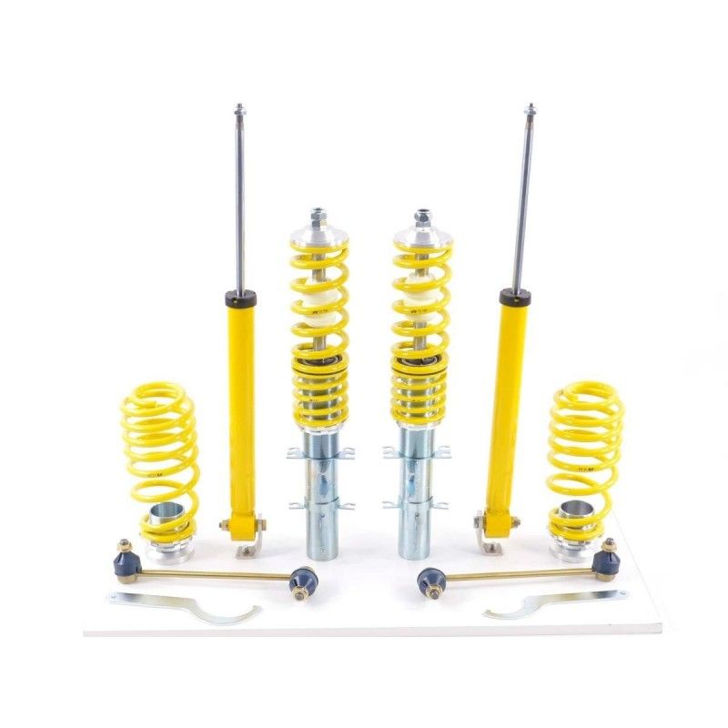 Kit combinés filetés FK suspension sport VW Golf 4 1J 1997-2003 Tringlerie stabilisatrice sur jambe de force, SUSPENSIONS