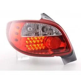 Kit feux arrières à LED Peugeot 206 3/5 porte. sans cabriolet 98-05 rouge, Peugeot