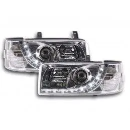 Phare Daylight LED DRL look VW Bus type T4 90-03 chrome, Volkswagen