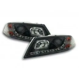 Phare Daylight LED DRL look Skoda Octavia type 1Z 04-08 noir, Skoda