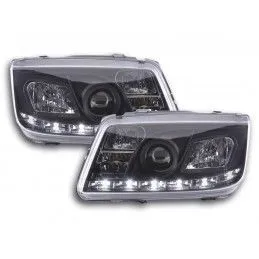 Phare Daylight LED DRL look VW Bora type 1J 99-04 noir, Volkswagen