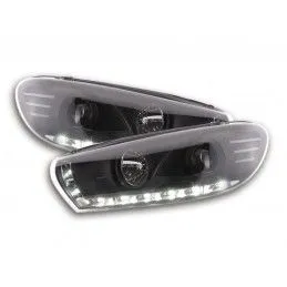 Phare Daylight LED feux de jour VW Scirocco 3 Type 13 noir, Volkswagen