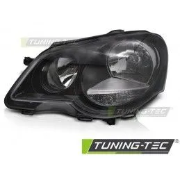 HEADLIGHT BLACK LEFT SIDE TYC fits VW POLO 9N3 05-09, Nouveaux produits tuning-tec