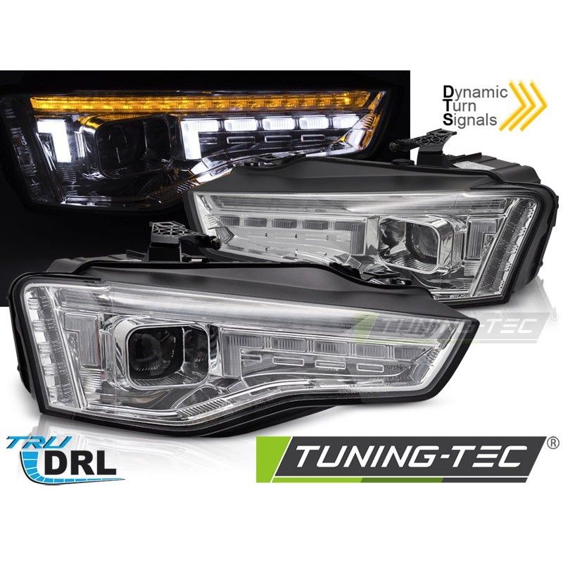 XENON HEADLIGHTS LED CHROME SEQ fits AUDI A5 11-16, Nouveaux produits tuning-tec