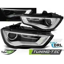 HEADLIGHTS TUBE LIGHT DRL BLACK fits AUDI A3 8V 12-16, Eclairage Audi