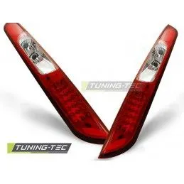 FORD FOCUS MK2 09.04-08 HATCHBACK RED WHITE LED , Focus II 04-10