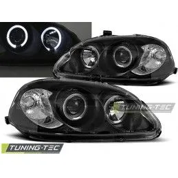 HONDA CIVIC 09.95-02.99 ANGEL EYES BLACK, Civic 6 96-00