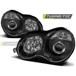 HEADLIGHTS BLACK fits MERCEDES W203 C-KLASA 07.00-03.04, Classe C W203