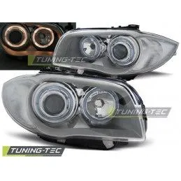 HEADLIGHTS ANGEL EYES CHROME fits BMW 1 E87/E81/82/88 04-11, Serie 1 E81/E87