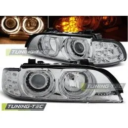 HEADLIGHTS ANGEL EYES CHROME LED INDICATOR fits BMW E39 09.95-06.03, Serie 5 E39