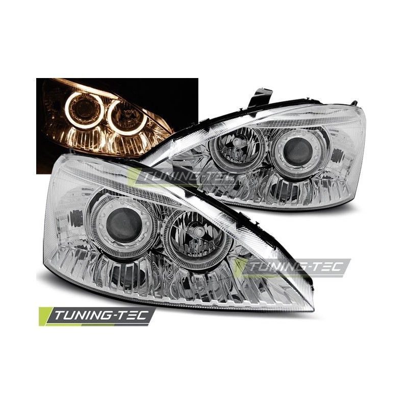 FORD FOCUS 11.01-10.04 ANGEL EYES CHROME, Focus I 98-05