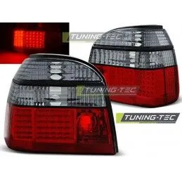 LED TAIL LIGHTS RED SMOKE fits VW GOLF 3 09.91-08.97, Golf 3