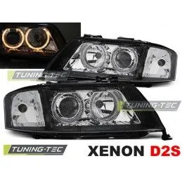 XENON HEADLIGHTS ANGEL EYES BLACK fits AUDI A6 05.97-09.99, A6 4B C5 97-04