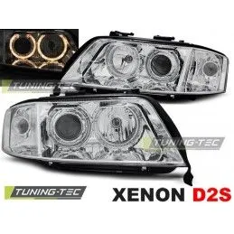 XENON HEADLIGHTS ANGEL EYES CHROME fits AUDI A6 06.01-05.04, A6 4B C5 97-04