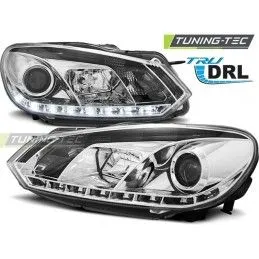 HEADLIGHTS TRUE DRL CHROME fits VW GOLF 6 10.08-12, Golf 6