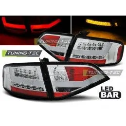 LED TAIL LIGHTS CHROME fits AUDI A4 B8 08-11 SEDAN, A4 B8 08-11