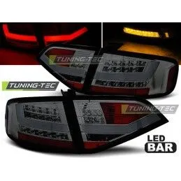 LED TAIL LIGHTS SMOKE fits AUDI A4 B8 08-11 SEDAN, A4 B8 08-11